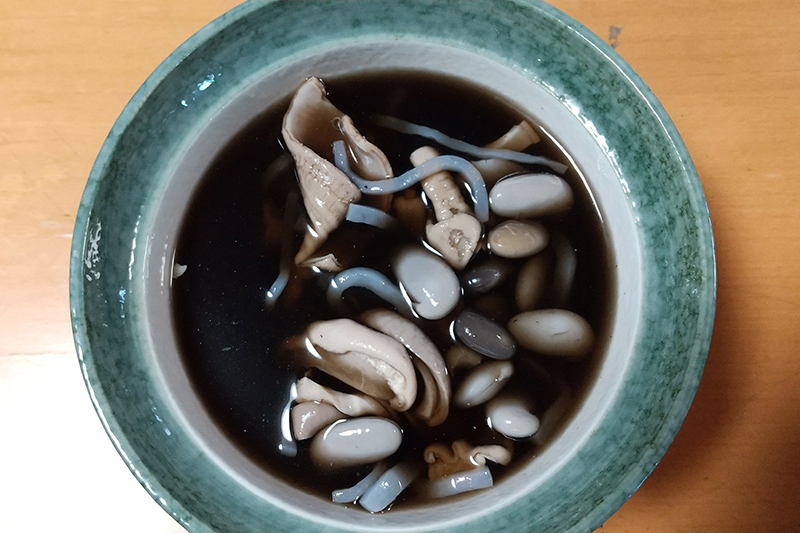 ムクナ豆の墨汁